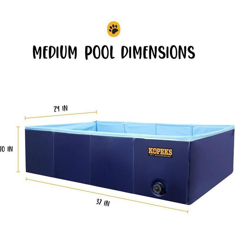 KOPEKS Portable Pool - Square - Blue - Medium