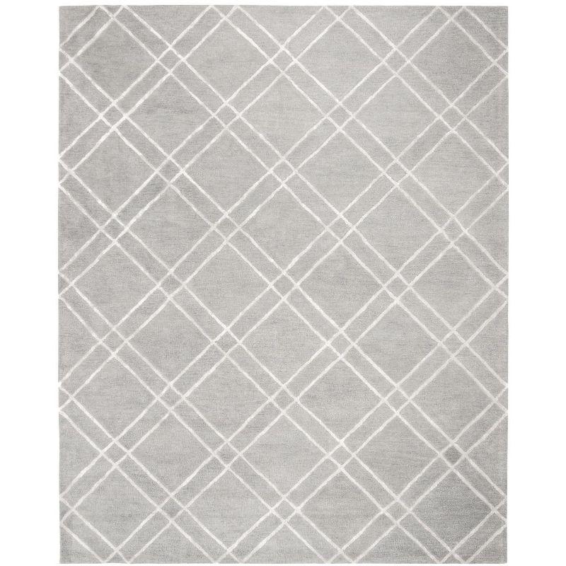 Himalaya HIM901 Handmade Area Rug - 8'x10' - Grey/Silver - Safavieh