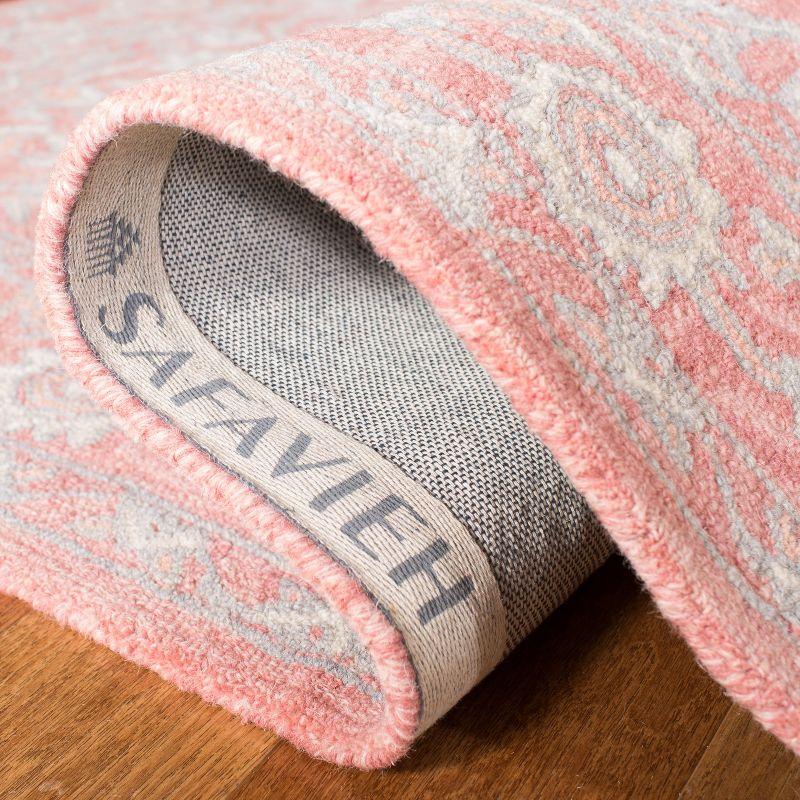 Micro-Loop MLP504 Hand Tufted Indoor Runner Rug - Pink/Ivory - 2'3"x11' - Safavieh