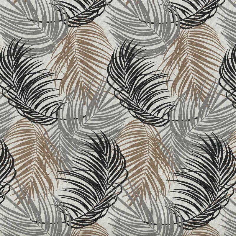 2pk Setra Stone Wicker Outdoor Seat Cushions Black - Pillow Perfect: Tufted, Weather-Resistant