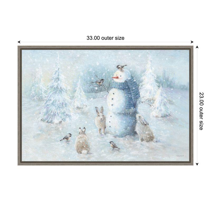 Amanti Art Let it Snow 01 by Lisa Audit Canvas Wall Art Print Framed 33 x 23-in.