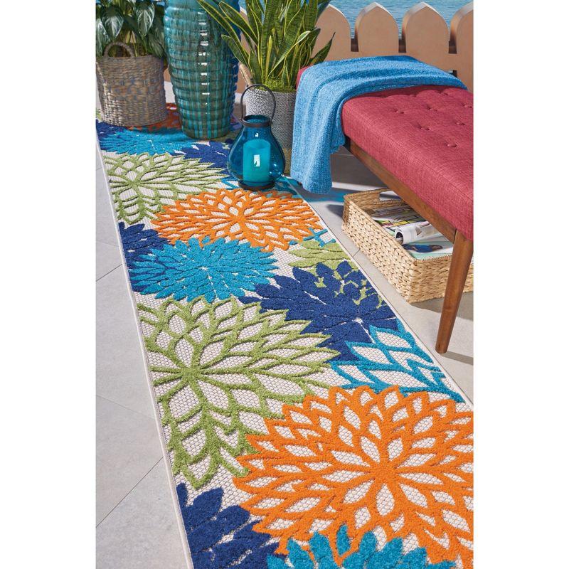 Nourison Aloha Floral Bloom Outdoor Rug