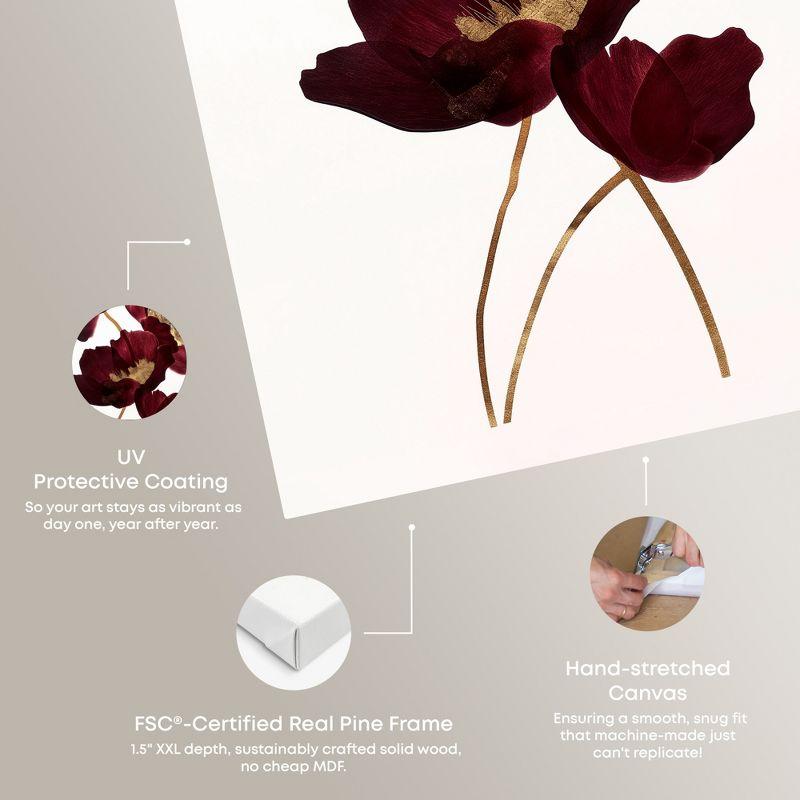 Art Remedy Wine Flowers Floral Fine Wall Art, 16" x 24", Gallery Wrapped