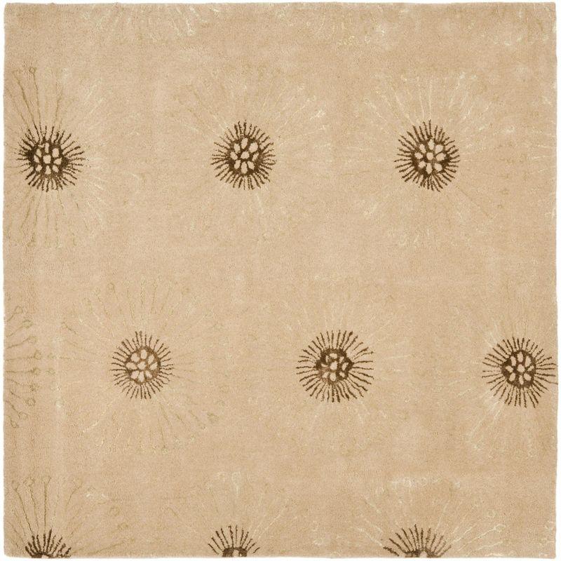 Soho SOH821 Hand Tufted Area Rug - Beige/Brown - 6'x6' - Safavieh.