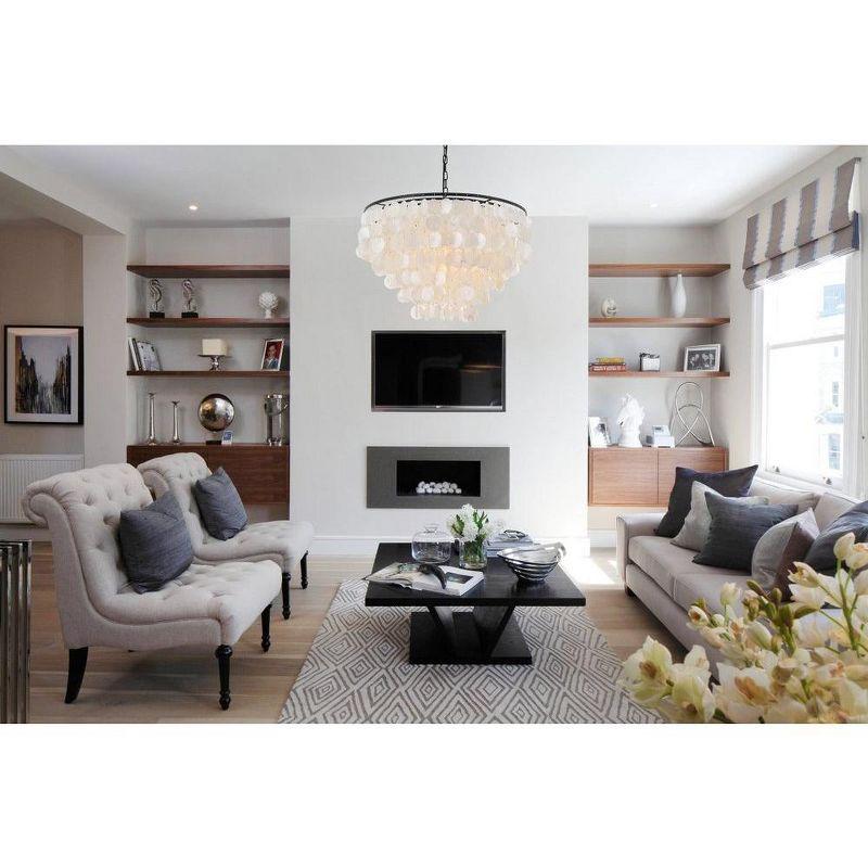 Elegant Lighting Selene 6 light Black Pendant