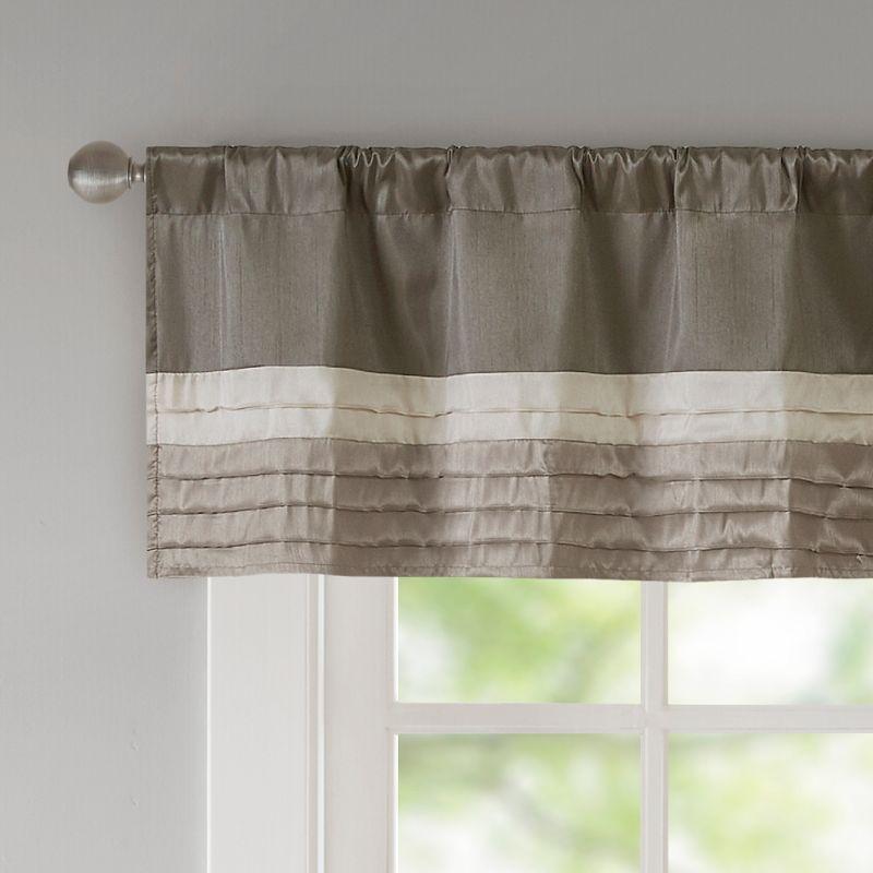 Madison Park Amherst Polyoni Pintuck Single Window Valance