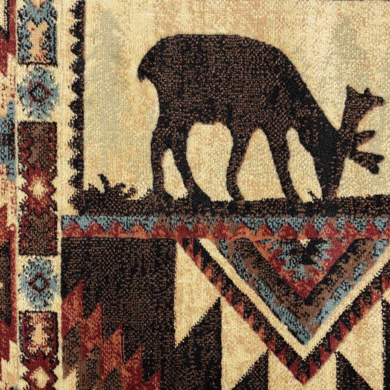 Home Dynamix Buffalo Southwest Lodge Moose Area Rug