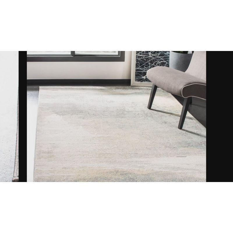 Jasper JSP114 Power Loomed Area Rug - Grey/Gold - 4'x6' - Safavieh.