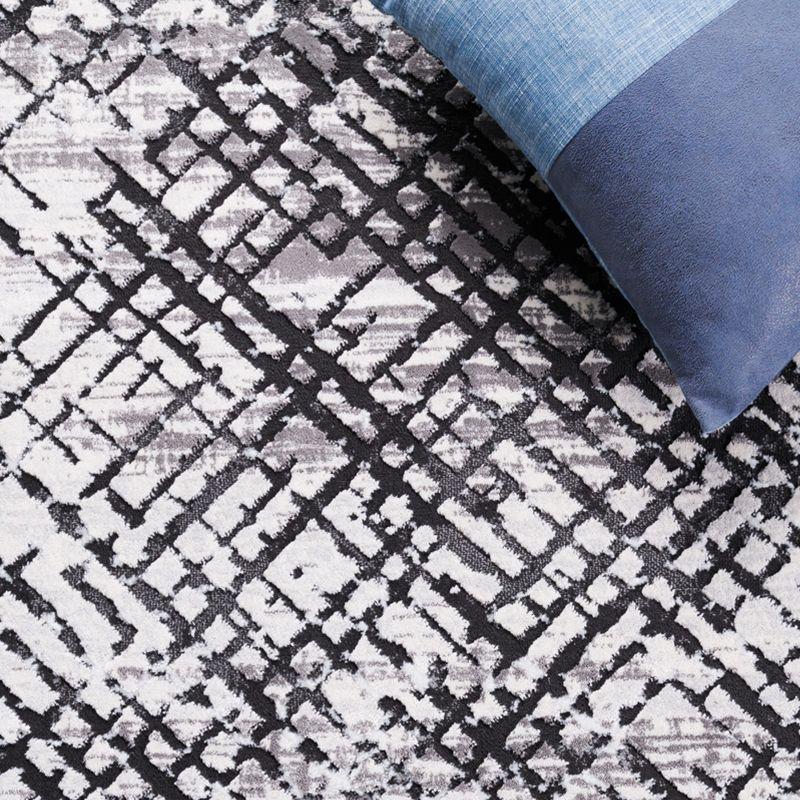 Amelia ALA275 Power Loomed Area Rug - Gray/Charcoal - 6'7"x6'7" - Safavieh.