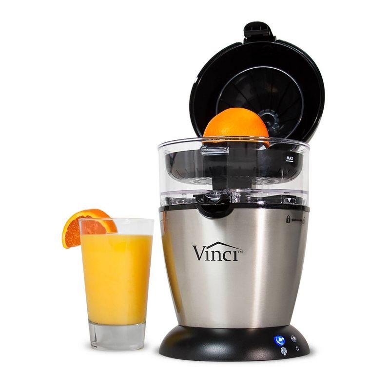 Vinci Hands-Free Electric Citrus Juicer with Stainless Steel Finish