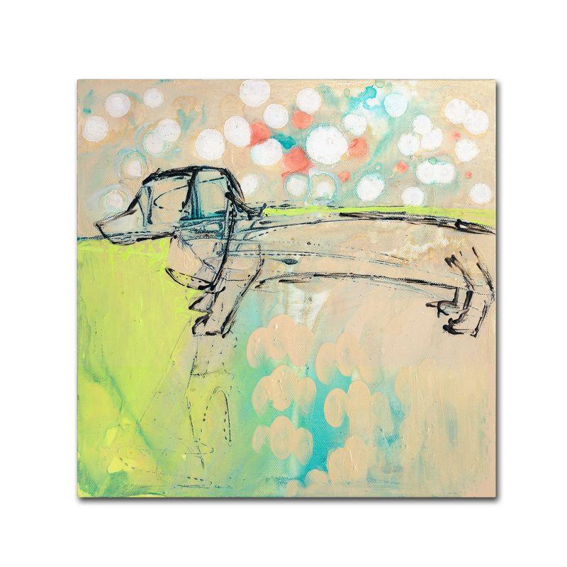 Trademark Fine Art -Wyanne 'Dachshund' Canvas Art - 14''x14''