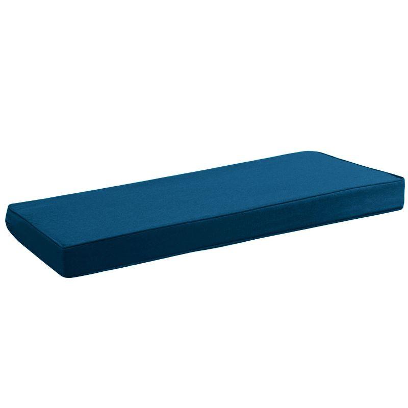 Indoor/Outdoor Patio Bench Foam Cushion 18" x 42", Teal