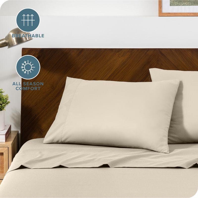 Bare Home Microfiber Pillowcase Set Envelope Closure