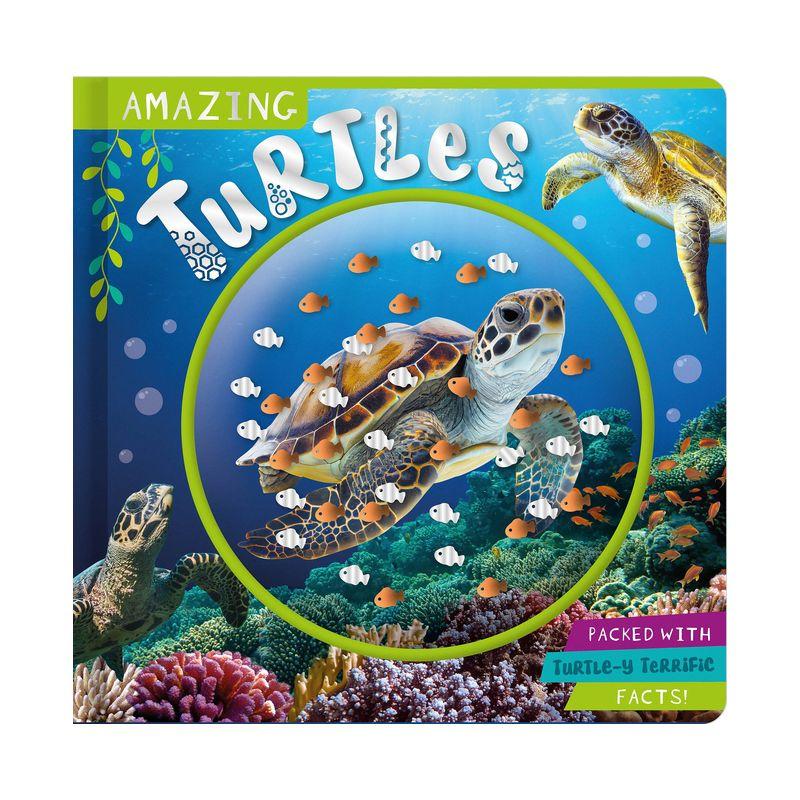 Amazing Turtles Nonfiction Board Book with Confetti Pouch