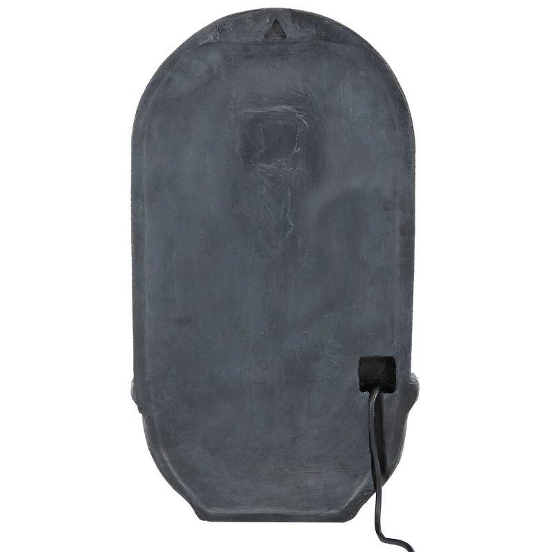 Sunnydaze 26"H Electric Polystone Messina Outdoor Wall-Mount Water Fountain