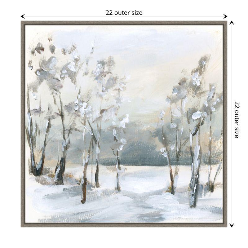 Amanti Art Snowy Winter Trees by Katrina Pete Framed Canvas Wall Art