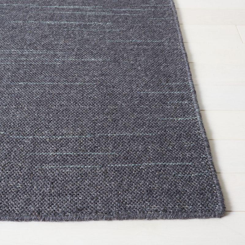 Kilim KLM125 Hand Woven Runner Rug - Dark Grey - 2'3"x9' - Safavieh