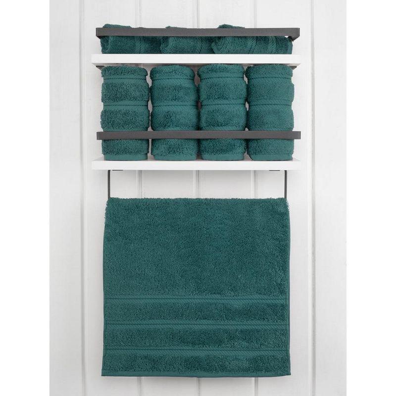 American Soft Linen Luxury Turkish 4 Piece Hand Towel Set, 100% Cotton  16x28 inches Soft and Quick Dry Hand Towels for Bathroom