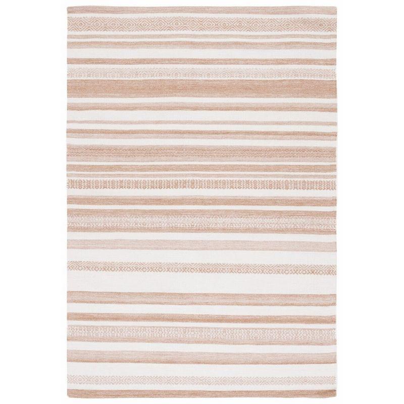Striped Kilim STK428 Hand Woven Area Rug - Beige/Ivory - 4'x6' - Safavieh.
