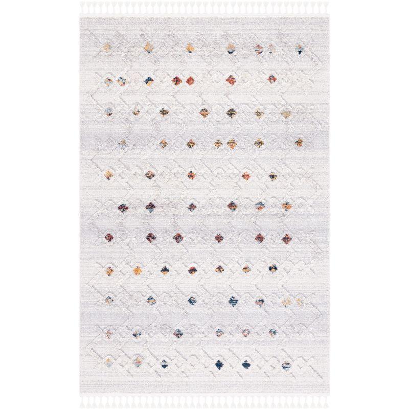 Marrakesh MRK568 Power Loomed Area Rug - Grey/Light Grey - 5'3"x7'6" - Safavieh.
