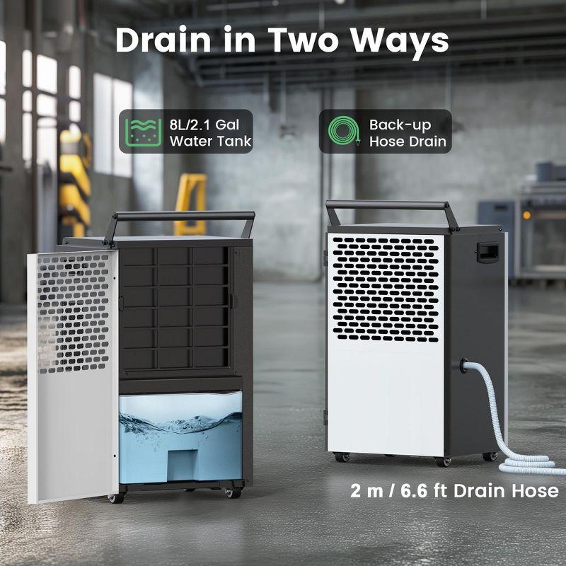 Waykar 190 Pint Commercial Dehumidifier for Home & Basements up to 8000 sq ft
