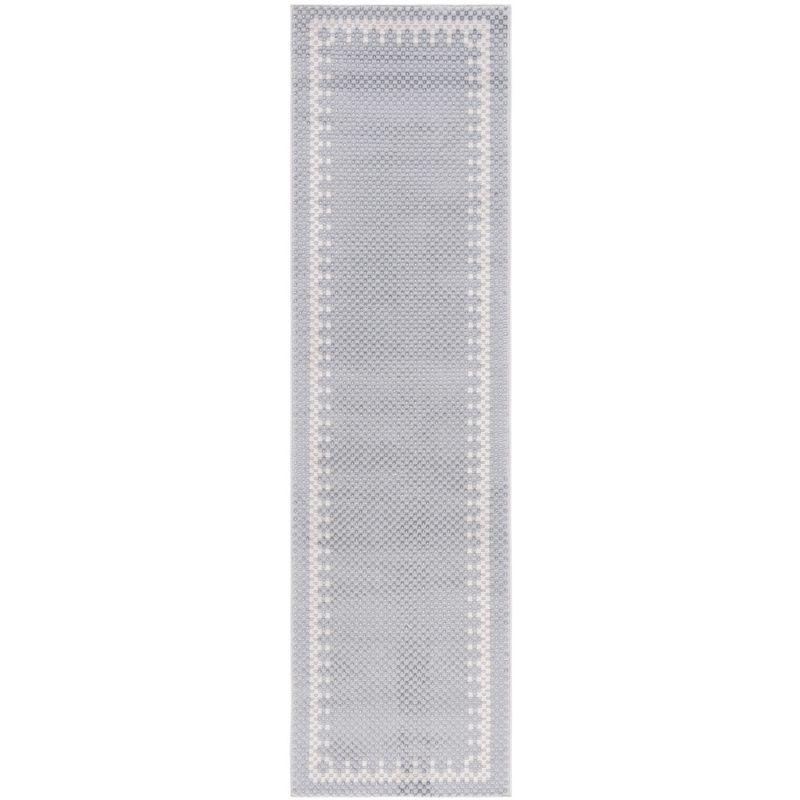 Continental CON118 Machine Made Loomed Runner Rug - Grey/Beige - 2'-2" x 8'-0" - Safavieh