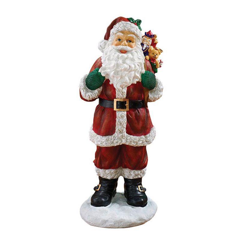 Design Toscano A Visit from Santa Claus Holiday Statue