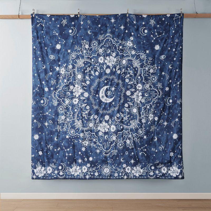 Gorgeous Celestial Star Print Comforter Set, All Season Home Textile for Modern Child's Bedroom Decor