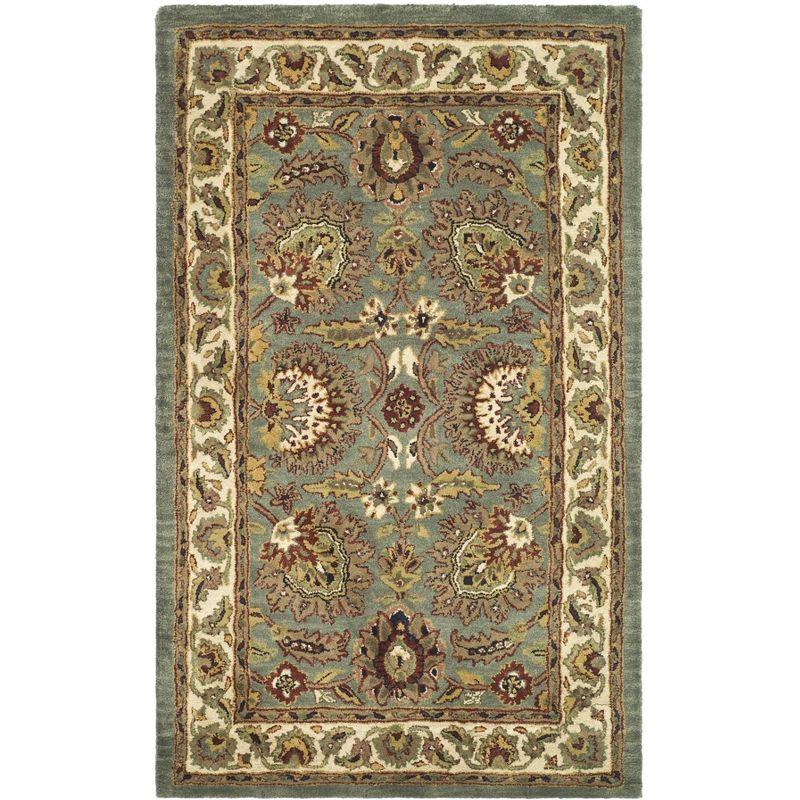 Classic CL359 Hand Tufted Accent Rug - Celadon/Ivory - 2'x3' - Safavieh.