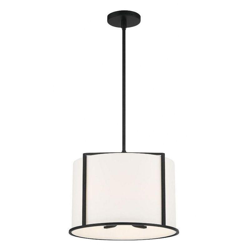 Crystorama Lighting Carlyn 4 - Light Pendant in  Black