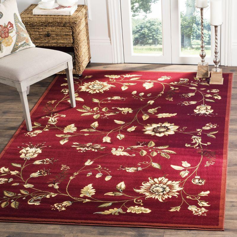 Lyndhurst LNH552 Power Loomed Area Rug - Red/Multi - 8'x11' - Safavieh