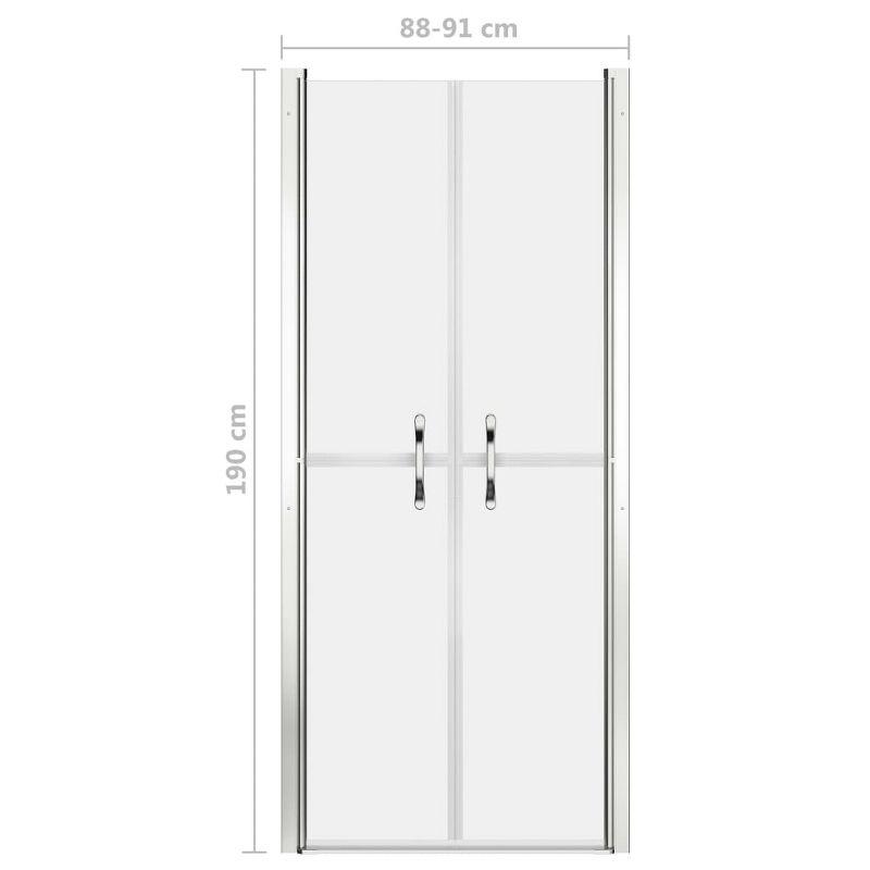 VidaXL 148796 35.8'' - W x 74.8'' H Double Sliding Door Framed Shower Door with