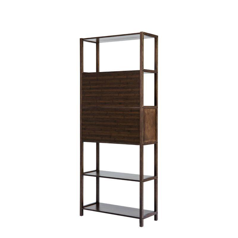 Selma Bamboo Bookcase Right Facing Spindle Cabinet - Boraam