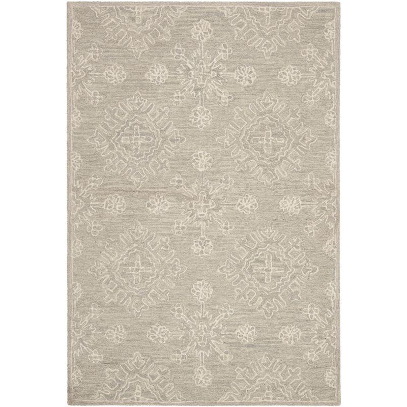 Blossom BLM950 Hand Tufted Area Rug - Light Beige - 4'x6' - Safavieh.