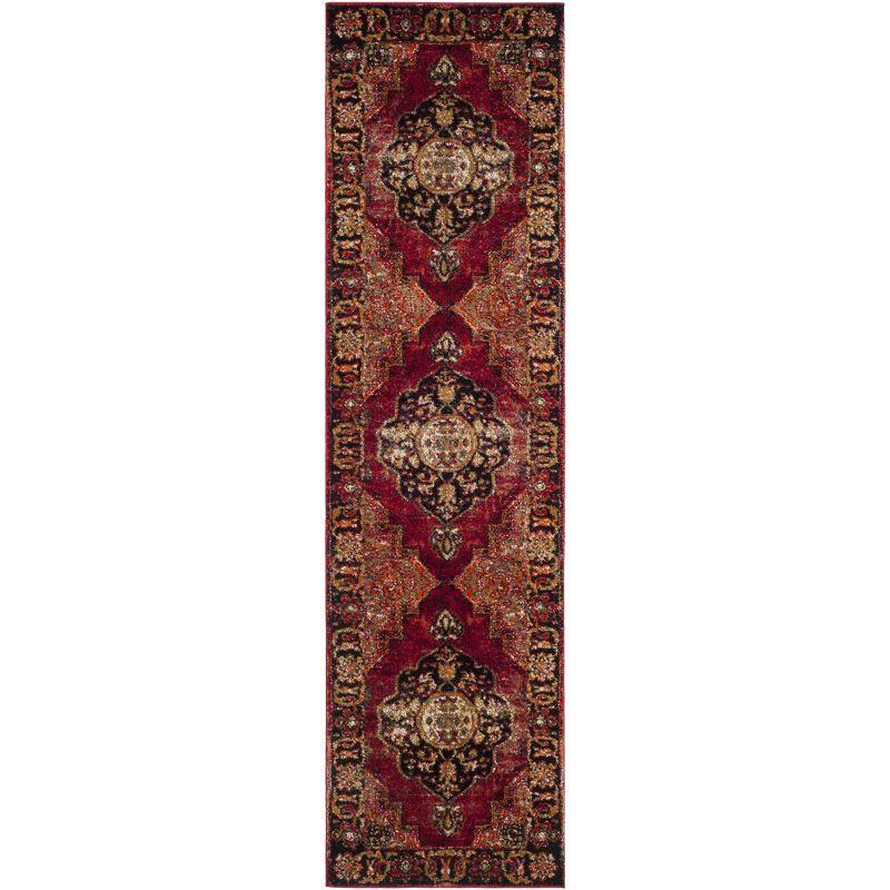 Vintage Hamadan VTH219 Power Loomed Indoor Runner Rug - Red/Multi - 2'3"x8' - Safavieh