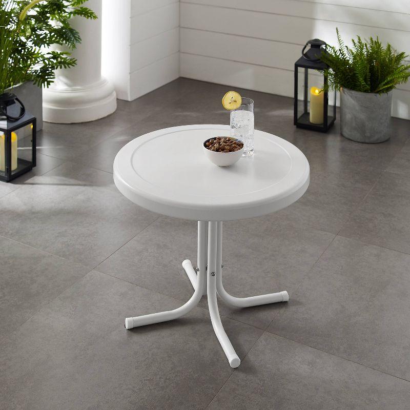 Crosley Retro Metal Patio Side Table