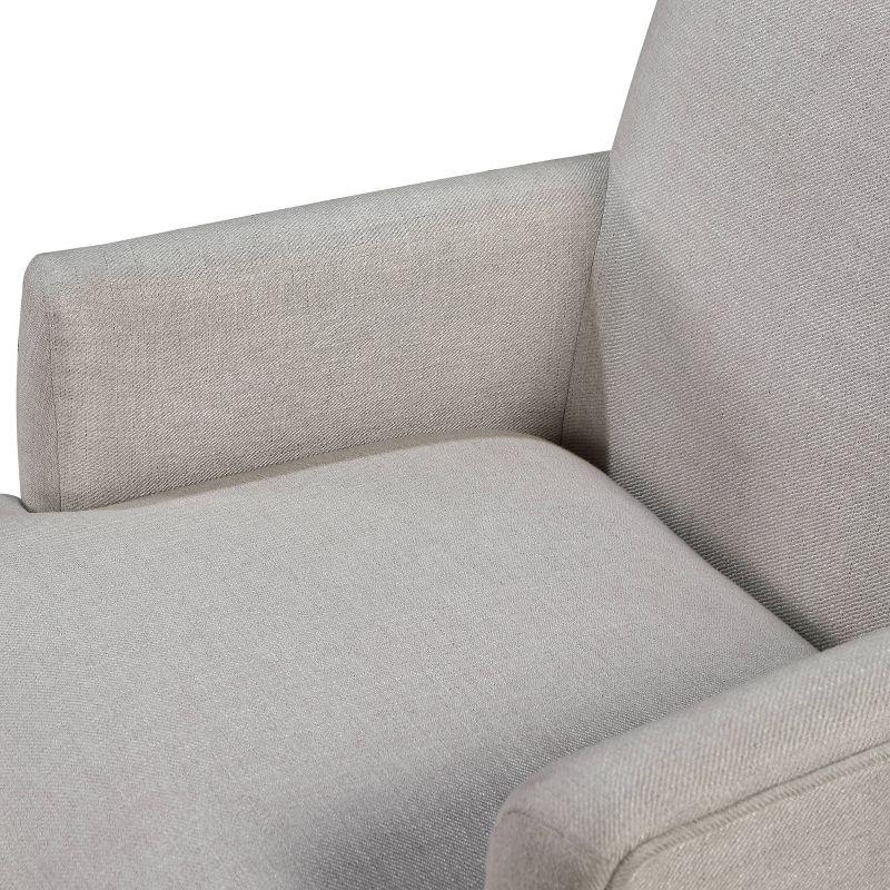 Comfort Pointe Anna Arm Chair Beige: Upholstered with Nailhead Trim, Wood Legs, Foam Fill