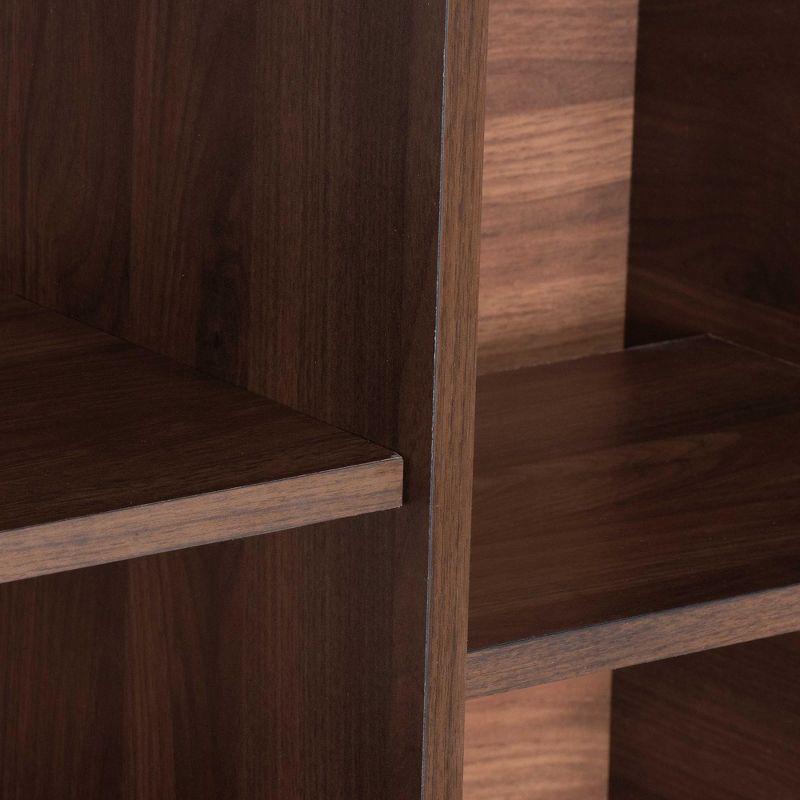 Baxton Studio Paricia Mid-Century Modern Walnut Brown Finished Wood Shoe Cabinet