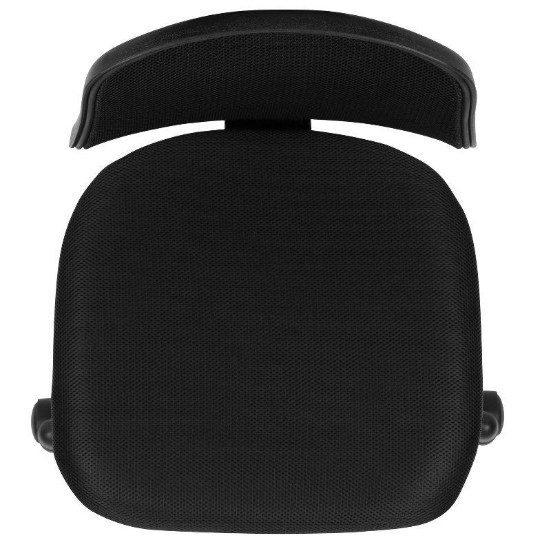 Flash Furniture Flash Fundamentals Mid-Back Black Mesh Swivel Task Office Chair with Pivot Back, BIFMA Certified