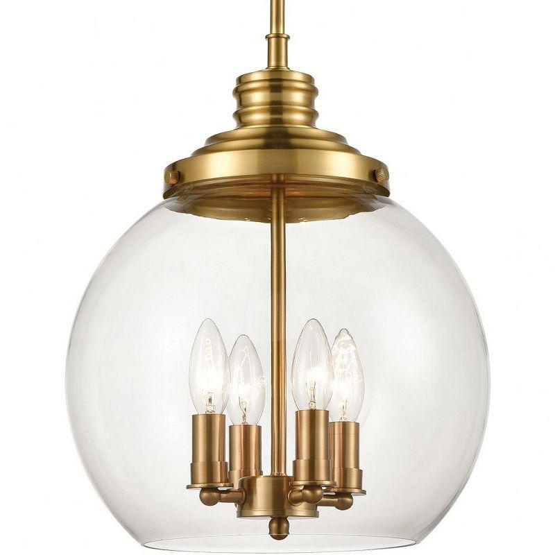 Elk Home Chandra 4 - Light Pendant in  Burnished Brass