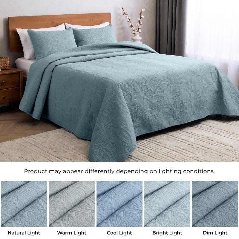 Mellanni Ultrasonic Quilted Coverlet Set