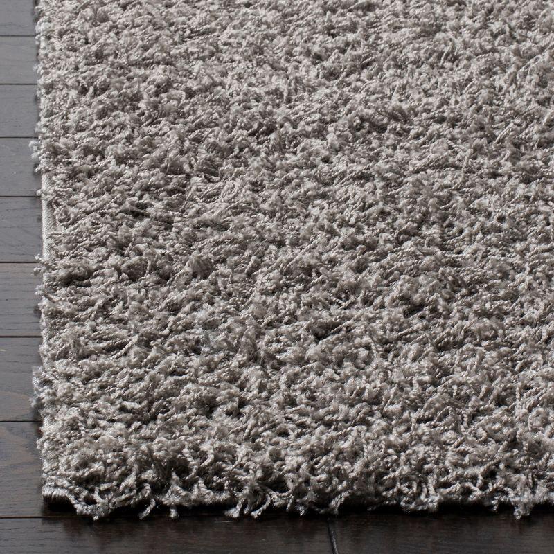 Athens Shag SGA119 Power Loomed Indoor Area Rug - Light Grey - 6'x9' - Safavieh