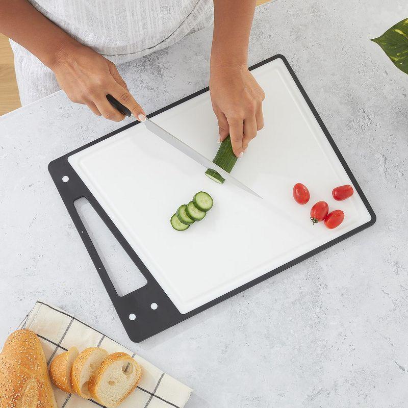 Joyjolt Plastic Cutting Board Set (Set of 3)