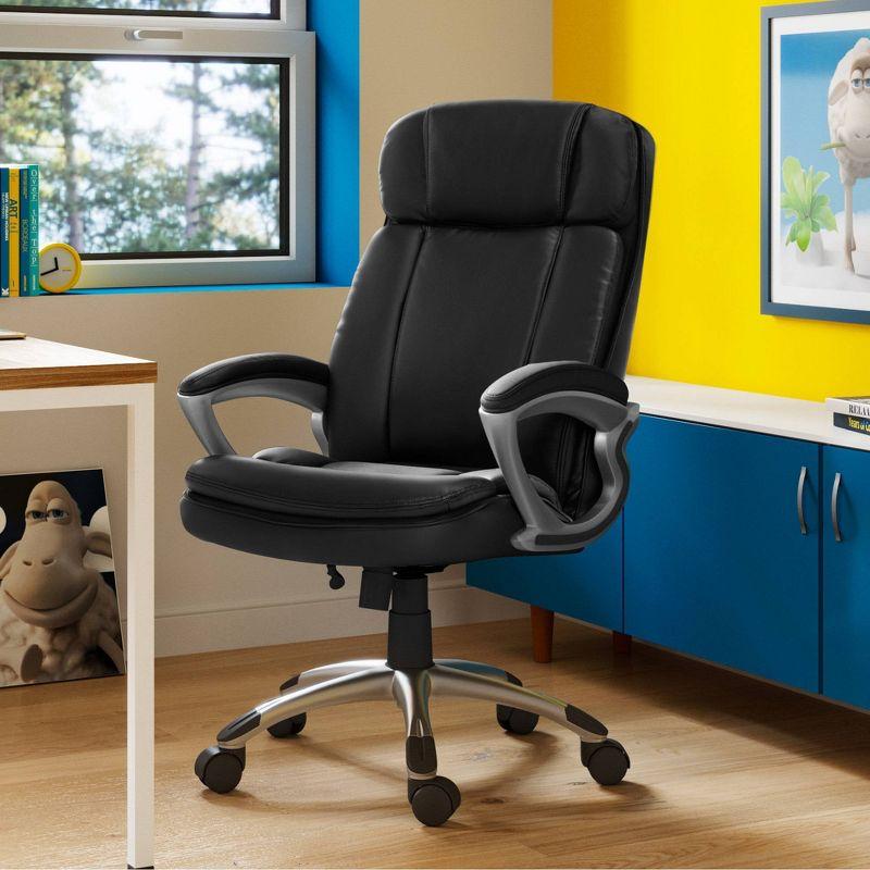 Serta Fairbanks Big and Tall High Back Executive Office and Gaming Chair with Layered Body Pillows