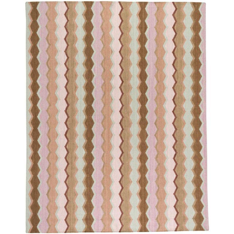 Dash and Albert Rugs Kit Kemp x Annie Selke Safety Net Earth Handwoven Wool Rug