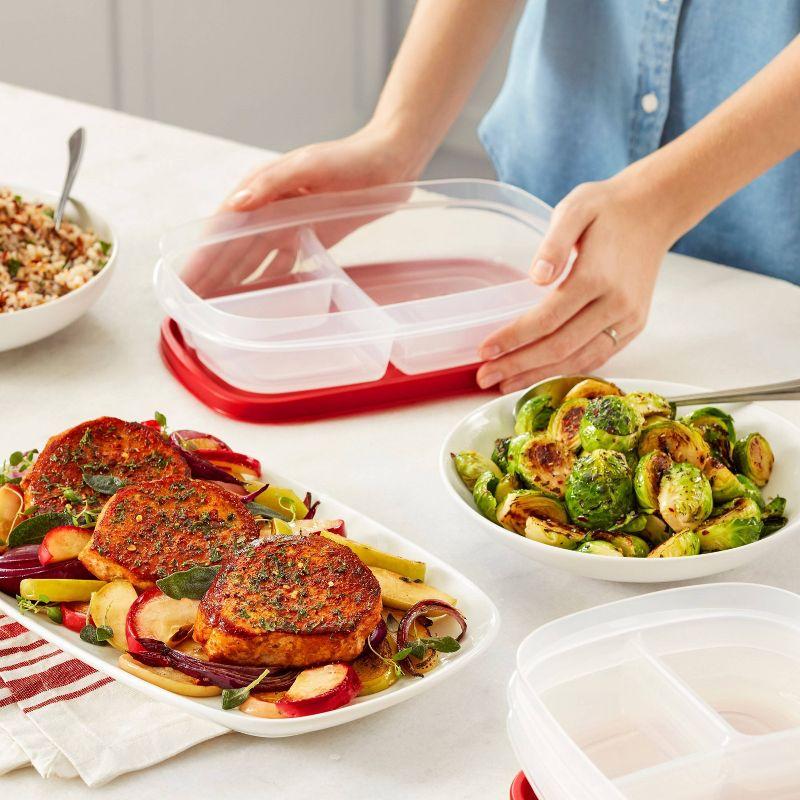 Rubbermaid Easy Find Lids 40pc Plastic Food Storage Container Set Clear: Microwave & Dishwasher Safe, Freezer-Safe