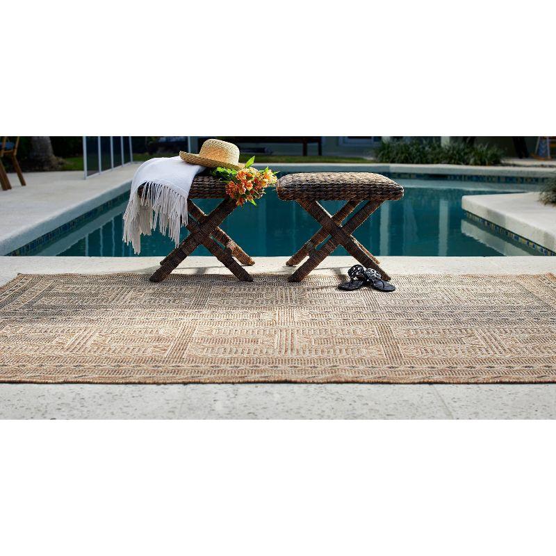 Momeni Hampton Gian Machine Loomed Indoor/Outdoor Rug Natural