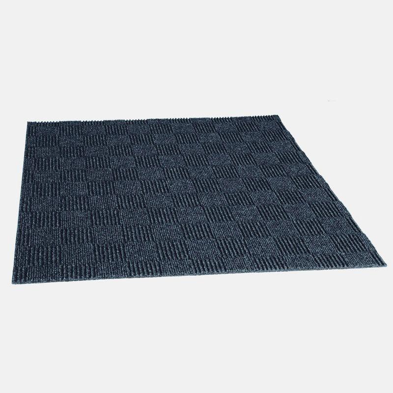 24'' Blue Polyester Peel and Stick Carpet Tiles