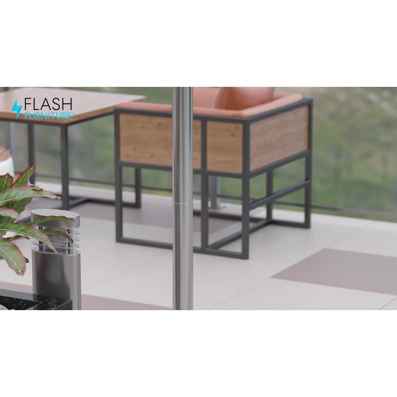 Flash Furniture 23.5" Round Aluminum Indoor-Outdoor Bar Height Table