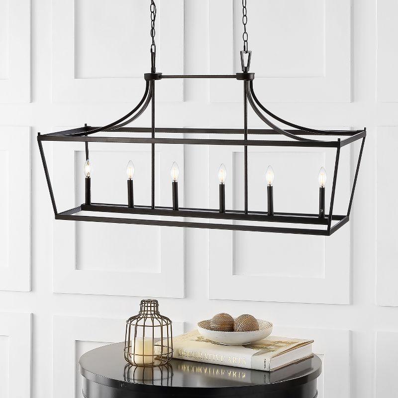 Aroris 6 Light 49" Pendant - PND4093 - Oil Rub Bronze - Safavieh